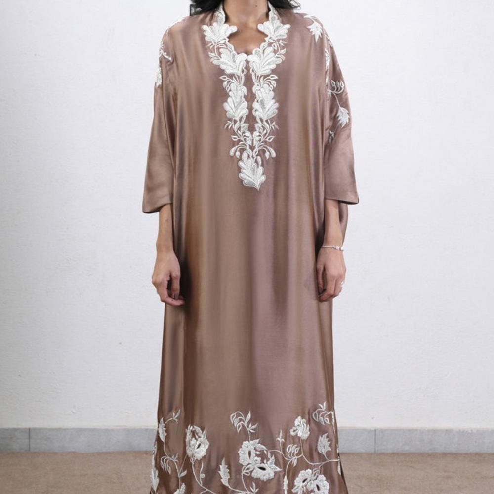 Pure Silk Kaftan Dress